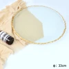A round, gold-rimmed glass fruit platter Item Picture